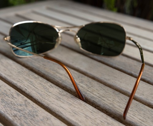 Rare Giorgio Armani vintage Sunglasses with Engravings. Old new stock - Picture 5 of 10