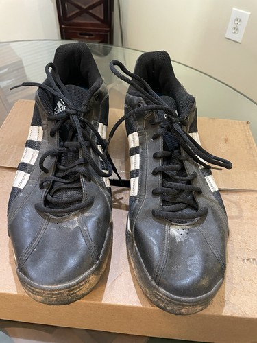 ADIDAS MENS SOFTBALL RUBBER CLEATS. SIZE - 12-1/2. ( BLACK ). - Picture 2 of 13