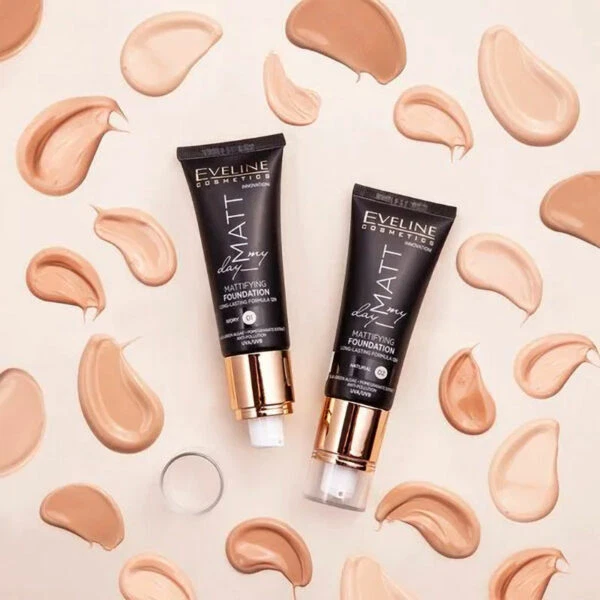 Eveline Matt My Day Mattifying Foundation 12h Long Lasting Formula 40ml - Image 2 of 3