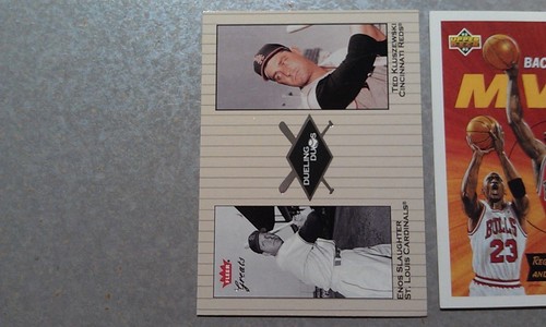 Enos Slaughter Ted Kluszewski Reds 2002 Fleer Dueling Duos OVERSIZE RARE ODDBALL - 第 1/1 張圖片