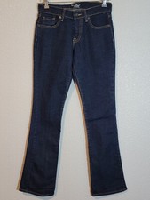 old navy the flirt jeans womens 4 regular bootcut mid rise denim dark wash blue