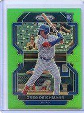2022 PANINI PRIZM GREEN #/125 ROOKIE RC GREG DEICHMANN NO. 57