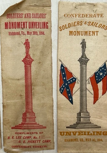 Civil War Monument Unveiling Ribbon