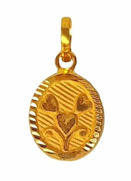 Pendentif femme Supreme 22K/18K véritable certifié or jaune fin