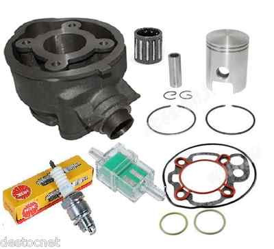 Kit Piston + Segments AM6 Pour Yamaha, Peugeot, MBK (modèles Jusqu'à 1999) - Joint Inclus
