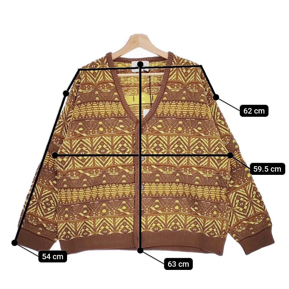 トップス Iroquois TUCK TWEED CARDIGAN Iroquois New 279201 7GAUGE COOGI TUCK KNIT CARDIGAN Size 2