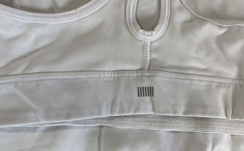 Victoria's Secret “the Player” Crossback White Athletic Sports Bra Small - Picture 3 of 4