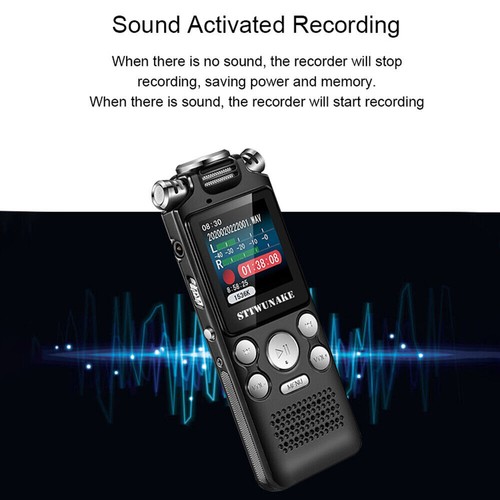 Lecture Digital Voice Recorder Dictaphone Audio MP3 Sound Mini Spy Recorder Mic - Picture 10 of 15