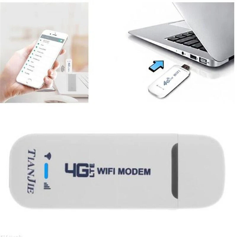 Unlock 3G 4G LTE WIFI Wireless Router USB Dongle Mobile Broadband Modem Sim Card - Image 4 of 4