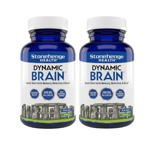 Dynamic Brain Supplement 60 Capsules–Memory Focus Clarity-Pack of 2, EXP 09/2027