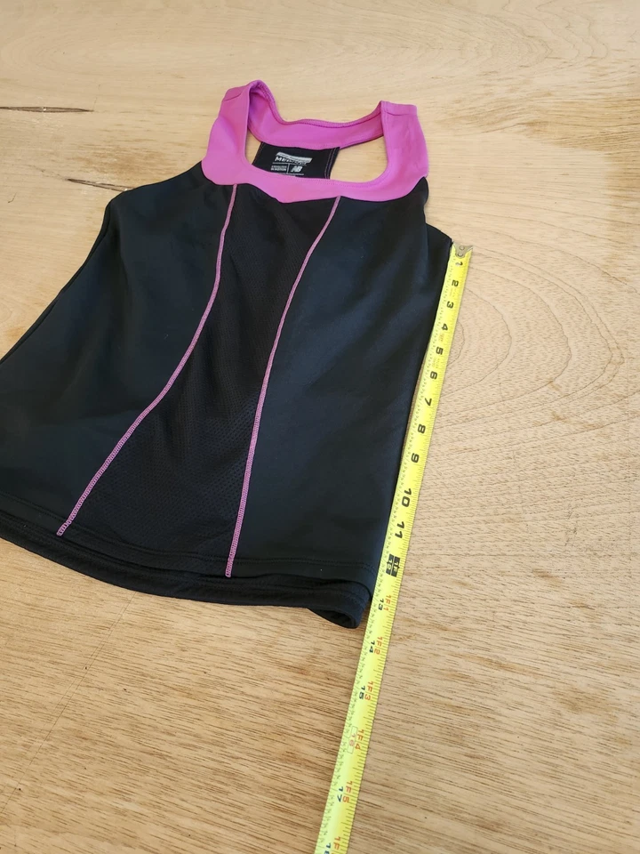 Camiseta sin mangas NEW BALANCE para mujer mediana negra y rosa poliéster aclarador seco Foto 4 de 4