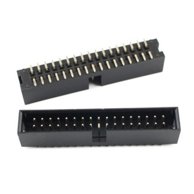 5Pcs 2.54mm Pitch 2x17 34 Pin SMT Male Shrouded Box Header IDC Cable Connector #
