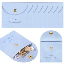 8-Pack Jewelry Bags Bridesmaid Gifts For Wedding Day,Bulk Bridesmaid Gifts Ba...