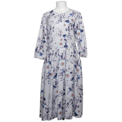 Ricco&Bruno, Kleid, Größe: 38, Weiß/Blau/Mehrfarbig, Elasthan/Polyester #D7b