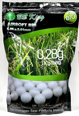 AirSoft Bio-Kugeln BB-King 6 mm 1 Kg 0.28g weiss