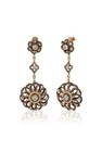 Le Vian 14K Yellow Gold Dangle/Drop Earrings 4 1/8 cts Chocolate Round Diamond — photo 1