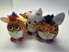Tiger Electronics Furby McD Corp Clip-On Plush Keychain Lot of 3 2000 