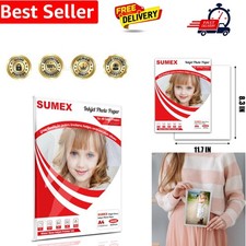 High Glossy Waterproof Inkjet Photo Paper A4x50 Size 240gsm 210 * 297mm Singl...