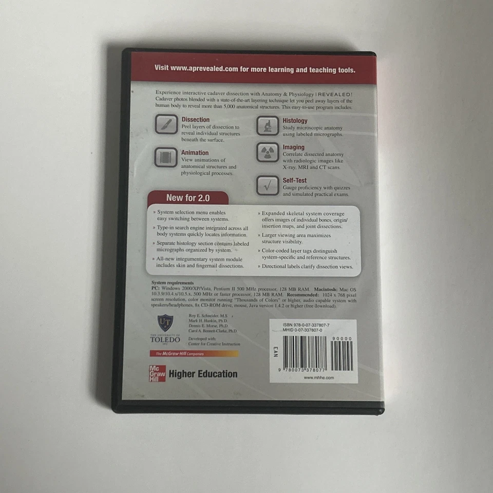 Anatomy & Physiology Revealed - Version 2.0 (CD-ROM) McGraw-Hill - Image 3 of 4