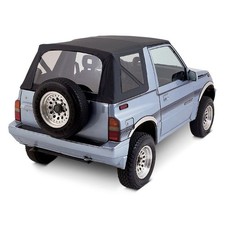 For Geo Tracker 1989-1994 Rampage Black Denim Factory Soft Top For Geo Tracker 1989-1994 Rampage Black Denim Factory Soft Top