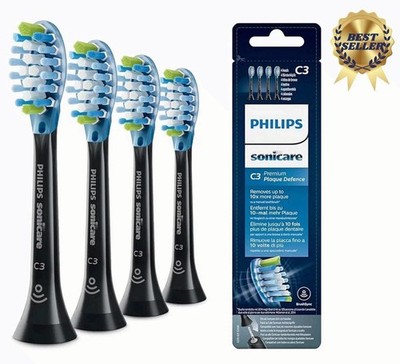 8er Pack Philips Sonicare C3 HX9044 Ersatzbürsten Schwarz Weiß Original Neu OVP~