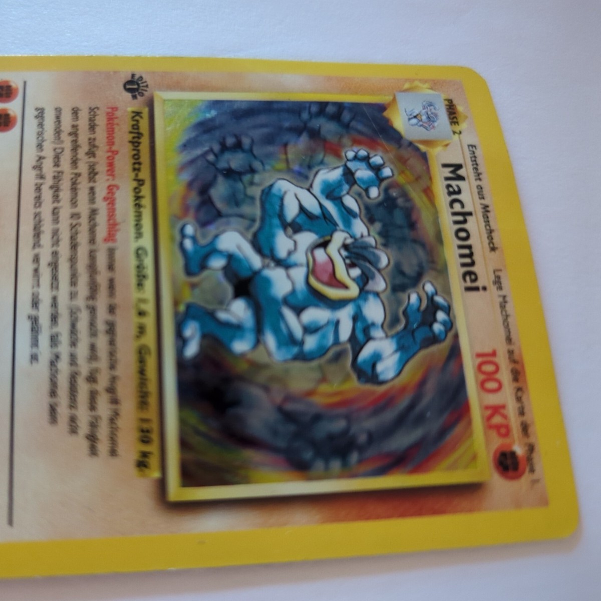 Machomei 1st ED Pokemon German Base Set 8/102 Machamp Holo NM | eBay