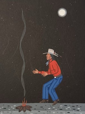 Mike Pahsetopah Original  Stomp Dancer, A Family Tradition  Vintage