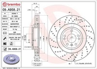 2X Brembo Bremsscheibe 09.A917.11 FüR MERCEDES-BENZ Puch