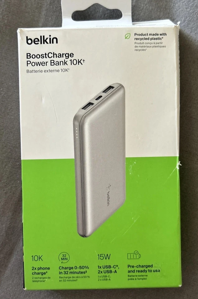Belkin MEGA BoostCharge Pro Power Bank 40 HOURS Portable Battery Charger NEW - Image 2 of 4