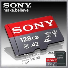 Sony Micro SD Card 128GB 256GB 512GB 1TB U3 A2 Class 10 High Speed Work 