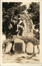 East Jaffrey, New Hampshire NH Soldiers Monument Original Vintage RPPC