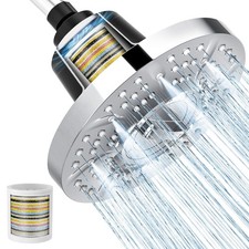 Filtered Shower Head with Filters, 20-Stage Shower Head Filter for Hard Water...