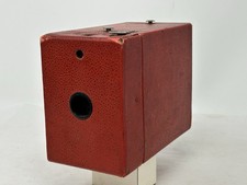 Kodak RED 2 Rainbow Hawkeye Box Brownie Camera, GOOD Condition, Uses 120 Film.
