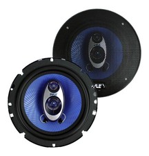 Pyle 6.5 inch 360 Watts 3-Way Car Audio Coaxial Speakers, Blue (Pair)