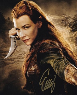 EVANGELINE LILLY signed Autogramm 20x25cm HOBBIT in Person autograph ACOA