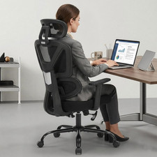 Executive Office Chair, Ergonomic High Back Mesh Desk Chair with Adjustable Heig