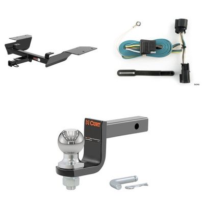 #ad #ad CURT Class 2 Trailer Hitch amp; Wiring Harness Tow Kit 45148 Ball Mount 12252 $393.99