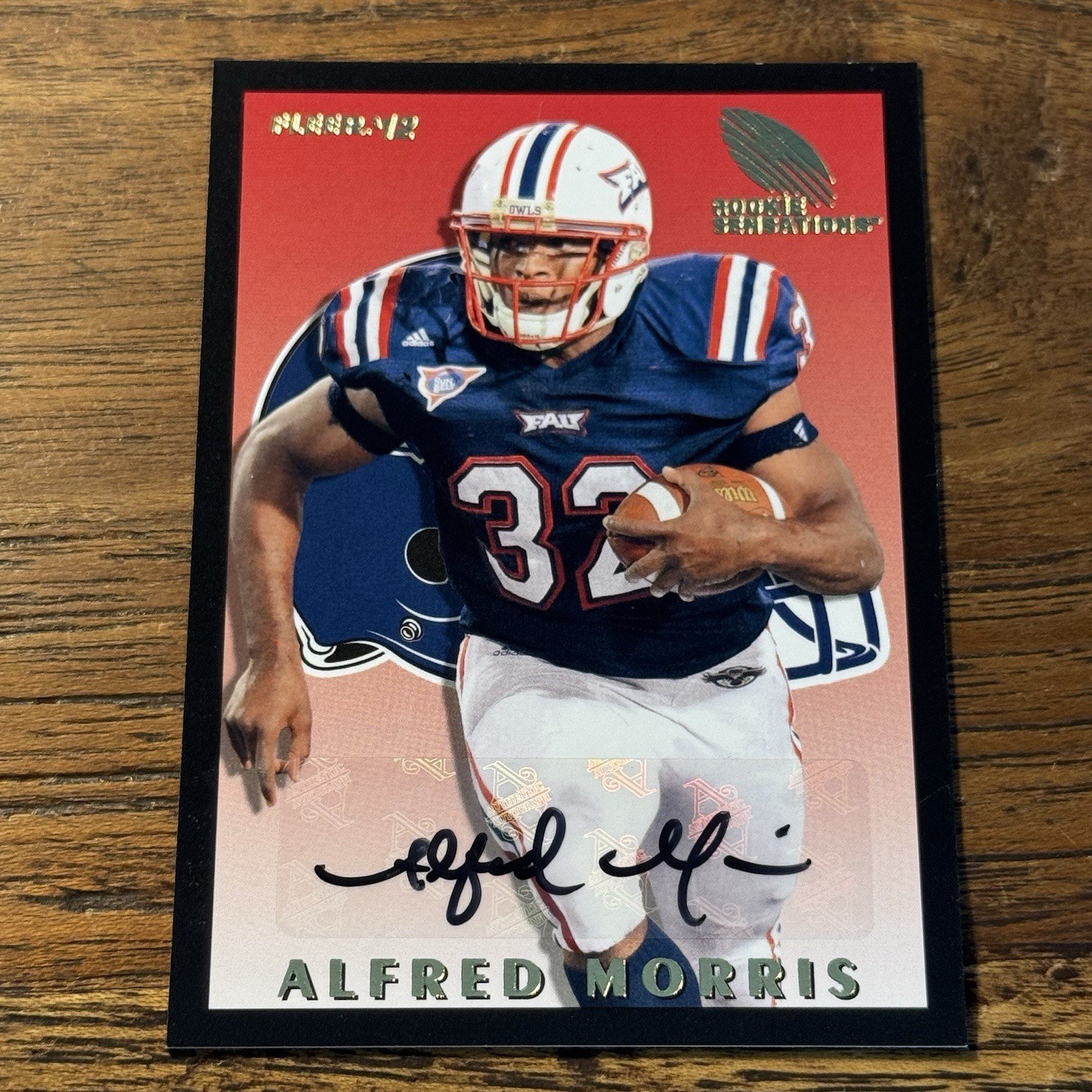 Alfred Morris Fleer Retro Rookie Sensations #RS68 Autograph