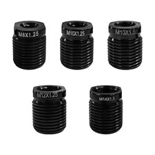 5PCS Gear Shift Knob Adapter Kit, Aluminum Shifter Handle Nut Inserts Fit