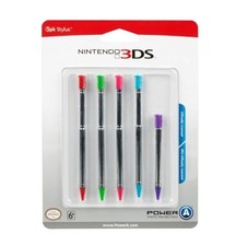 FACTORY SEALED Nintendo 3DS DSi XL Lite 5 Pack Extendable Universal Stylus Set