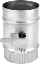 4 Inch Galvanized Manual Volume Damper Sleeve for HVAC Duct Balancing Adjustable