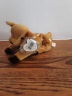 VINTAGE Ty Beanie Baby WHISPER Deer Fawn 6.5" w/ TAG Plush Stuffed Animal Toy