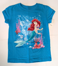 Disney Store The Little Mermaid Ariel T- Shirt Size 5/6 10/12 New