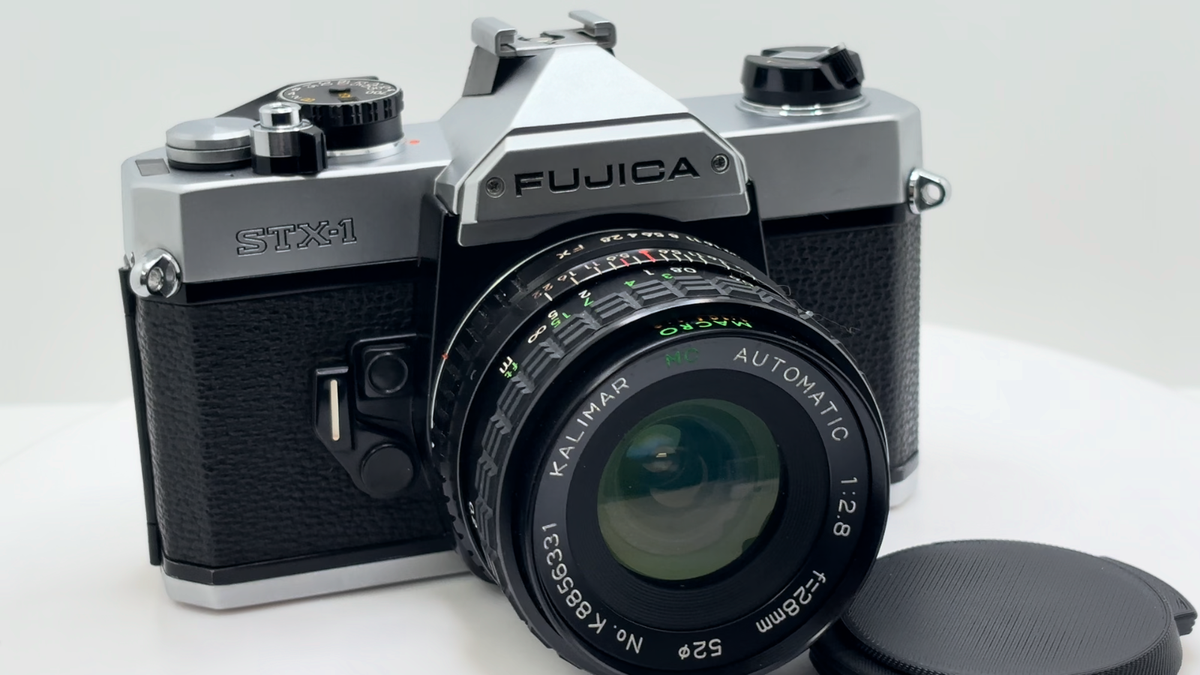 Vintage Fujica STX-1 35mm Camera Kit with 28mm f/2.8 Wide Angle