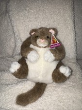 Vtg CHUBBY Fat Cat Plush DAKIN Pampered Pets Applause Peewee Cat 9 Stuffed