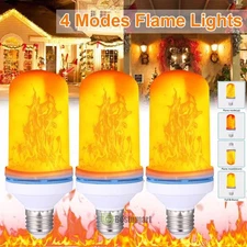 1/3PCS Super bright LED Flame Effect Light Night Bulb- Vivid flickering flame US