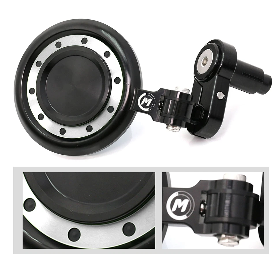 Espejos retrovisores de extremo de barra CNC universales - para Ducati Hypermotard, Diavel, Multistrada Foto 2 de 4