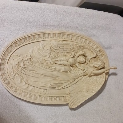 Design Toscano Handcrafted Angel & Child Christian Wall Plaque, 15'' x 10''