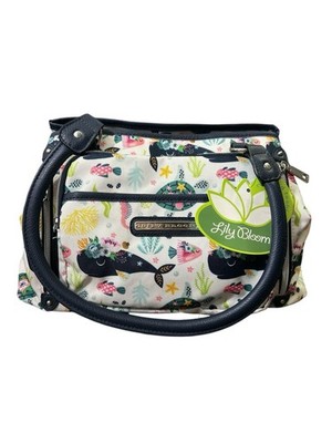 Lily Bloom Ocean Turtles Maggie Satchel 3 Compartment NWT MSRP $75 Eco Friendly