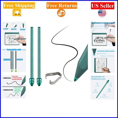2 Pcs Titanium Alloy Replacement Tips for Kindle Scribe Pens, Green